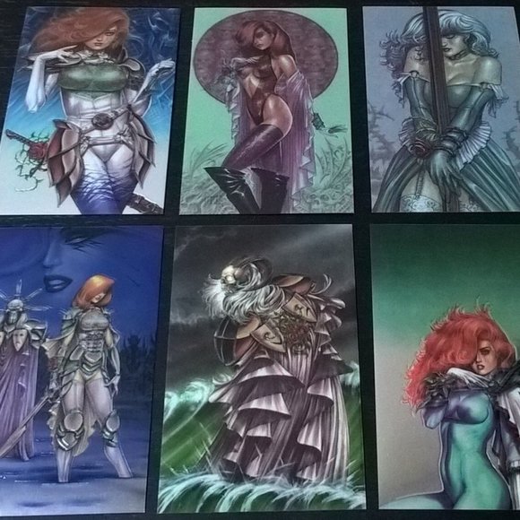 DAWN Venus In Chrome 6 Chromium Card Set Joseph M Linsner Signed Limited to 2500 - Picture 4 of 9